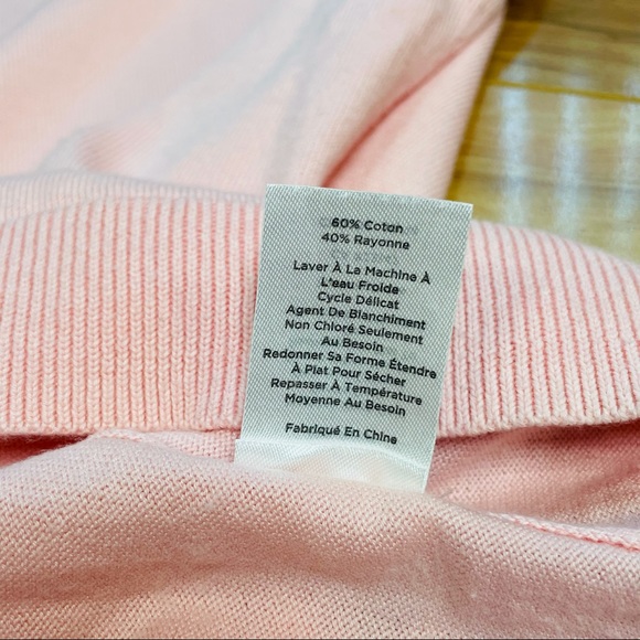 Talbots Long Sleeve Scoop Neck Blouse Pink L - Picture 8 of 14